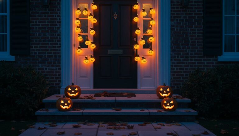 Pumpkin string lights battery tested for porches without sockets
